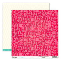 Elle's Studio - Everyday Moments Collection - 12 x 12 Double Sided Paper - Numbers