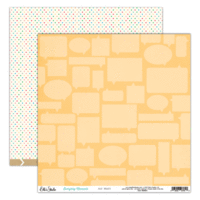 Elle's Studio - Everyday Moments Collection - 12 x 12 Double Sided Paper - Say What