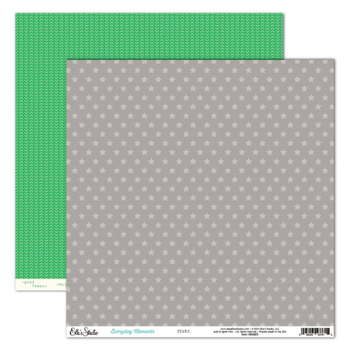 Elle's Studio - Everyday Moments Collection - 12 x 12 Double Sided Paper - Stars