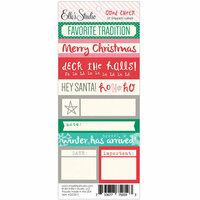 Elle's Studio - Good Cheer Collection - Christmas - Lil' Snippets - Word Labels