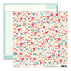 Elle's Studio - Love You More Collection - 12 x 12 Double Sided Paper - Kisses