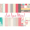 Elle's Studio - Love You More Collection - 12 x 12 Paper Pack