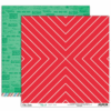 Elle's Studio - Noel Collection - Christmas - 12 x 12 Double Sided Paper - Candy Cane