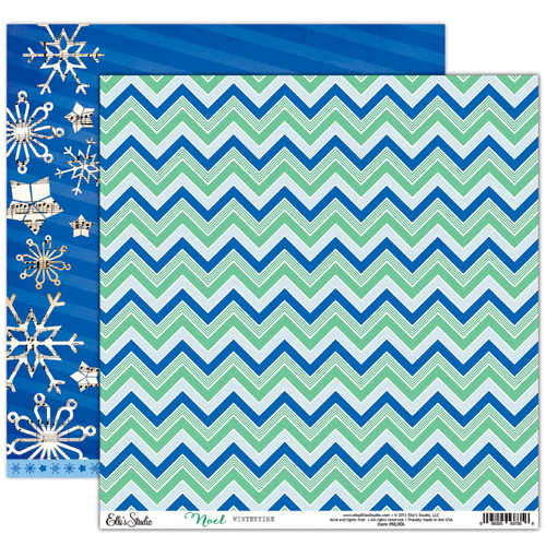 Elle's Studio - Noel Collection - Christmas - 12 x 12 Double Sided Paper - Wintertime