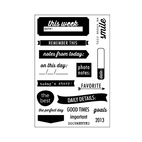 Elle's Studio - Day To Day Collection - Clear Acrylic Stamps - Daily Details