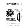 Elle's Studio - Shine Collection - Clear Acrylic Stamps - Happiness Is