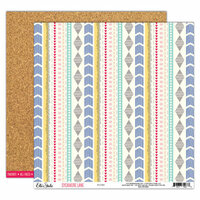 Elle's Studio - Sycamore Lane Collection - 12 x 12 Double Sided Paper - Woven