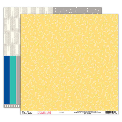 Elle's Studio - Sycamore Lane Collection - 12 x 12 Double Sided Paper - Autumn