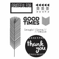 Elle's Studio - Sycamore Lane Collection - Clear Acrylic Stamps - Grateful