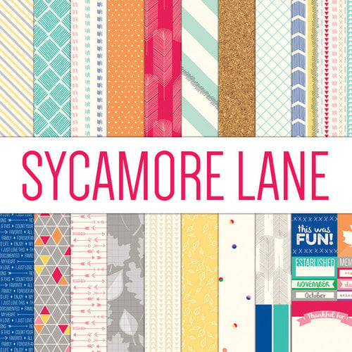 Elle's Studio - Sycamore Lane Collection - 12 x 12 Paper Pack