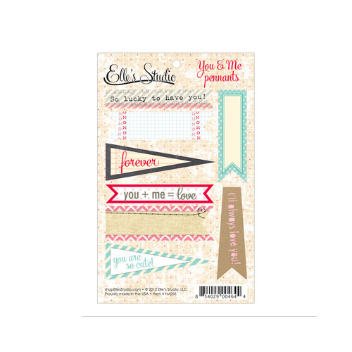 Elle's Studio - You and Me Collection - Paper Tags - Pennants