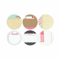 Elle's Studio - You and Me Collection - Tags - 3 Inch Circles