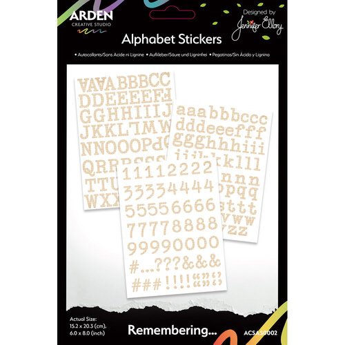 Arden Creative Studio - Remembering Collection - Stickers - Alphabet