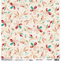 Fiskars - Cloud 9 Design - Alyssa's Garden Collection - 12 x 12 Glitter Paper - Quilted Garden, CLEARANCE