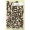 Fiskars - Heidi Grace Designs - Reagan's Closet Collection - Chipboard Stickers - Alphabets, CLEARANCE