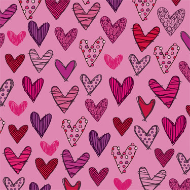 Fiskars - Heidi Grace Designs - Valentines Day Collection - 12 x 12 Shimmer Flocked Paper - Hearts, CLEARANCE