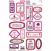 Fiskars - Heidi Grace Designs - Valentines Day Collection - Clear Stickers - Phrases, CLEARANCE