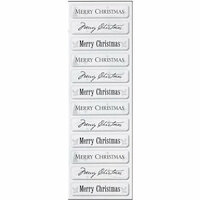 Fiskars - Cloud 9 Design - Clear Epoxy Sentiment Stickers - Merry Christmas