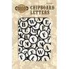 Fiskars - Kimberly Poloson - Letters Home Collection - Chipboard Letters Tags, CLEARANCE