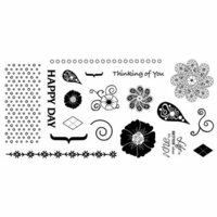 Fiskars - Cloud 9 Design - Clear Acrylic Stamps - 4 x 8 - Kensington Gardens, CLEARANCE