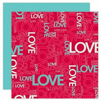 Fiskars - Cloud 9 Design - St. Valentine Collection - 12 x 12 Double Sided Paper - Love Chat, CLEARANCE