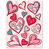 Fiskars - Cloud 9 Design - St. Valentine Collection - Sparkle Dimensional Stickers, CLEARANCE