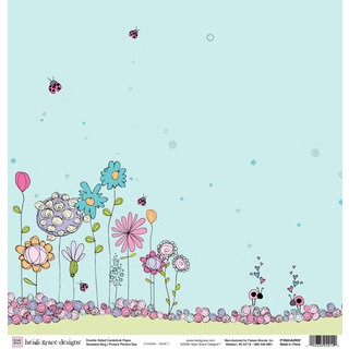 Fiskars - Heidi Grace Designs - Sweetest Bug Collection - 12 x 12 Double Sided Paper - Picture Perfect Day, BRAND NEW