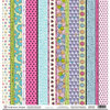 Fiskars - Heidi Grace Designs - Sweetest Bug Collection - 12 x 12 Double Sided Paper - Sweet Stripes, CLEARANCE