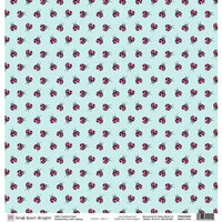 Fiskars - Heidi Grace Designs - Sweetest Bug Collection - 12 x 12 Glitter Paper - Little Ladybug
