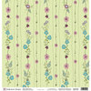 Fiskars - Heidi Grace Designs - Sweetest Bug Collection - 12 x 12 Glitter Paper - Floral Trellis, CLEARANCE