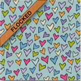 Fiskars - Heidi Grace Designs - Sweetest Bug Collection - 12 x 12 Flocked Paper - Lots Of Love, CLEARANCE