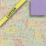 Fiskars - Heidi Grace Designs - Sweetest Bug Collection - 12 x 12 Double Sided Luster Paper - Sweet Words