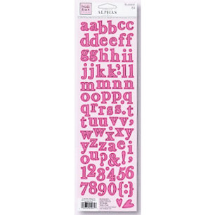 Fiskars - Heidi Grace Designs - Sweetest Bug Collection - Cardstock Stickers - Alphabet, CLEARANCE