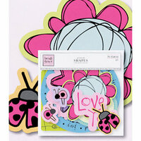 Fiskars - Heidi Grace Designs - Sweetest Bug Collection - Printed Chipboard - Shapes