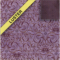 Fiskars - Kimberly Poloson - Nature's Flora Collection - 12 x 12 Double Sided Luster Paper - Violet Brocade, CLEARANCE