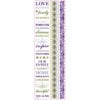 Fiskars - Kimberly Poloson - Nature's Flora Collection - Rub Ons - Words and Borders, CLEARANCE