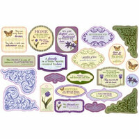 Fiskars - Kimberly Poloson - Nature's Flora Collection - Die Cut Shape Punchouts, CLEARANCE