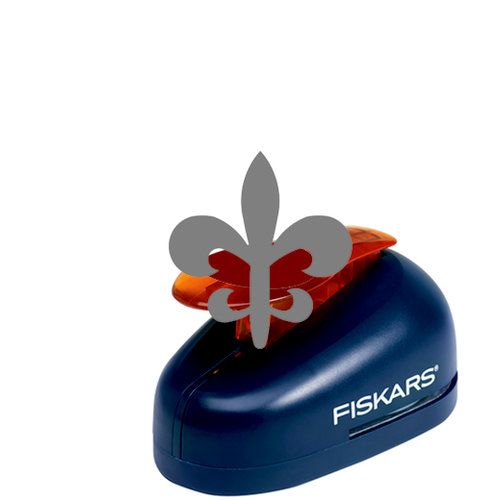 Fiskars - Lever Punch - Medium - One Inch Fleur de Lis