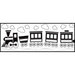 Fiskars - Continuous Stamp - Clear Acrylic Stamps - Choo Choo