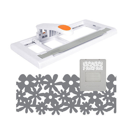 Fiskars - AdvantEdge Punch System - Border Punch Tool - Starter Set - Flower Garden