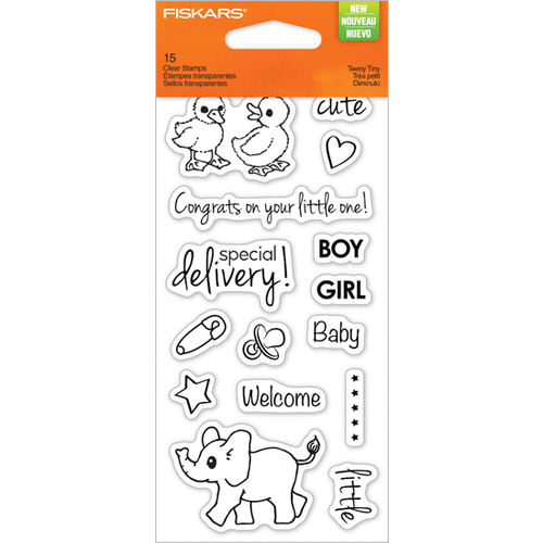 Fiskars - Clear Acrylic Stamp - Teeny Tiny