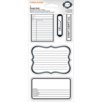 Fiskars - Teresa Collins - Simple Stick Stamps - Cling Mounted Rubber Stamps - Journaling