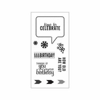 Fiskars - Clear Acrylic Stamps - Time to Celebrate