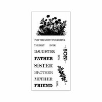 Fiskars - Clear Acrylic Stamps - Celebrate Family