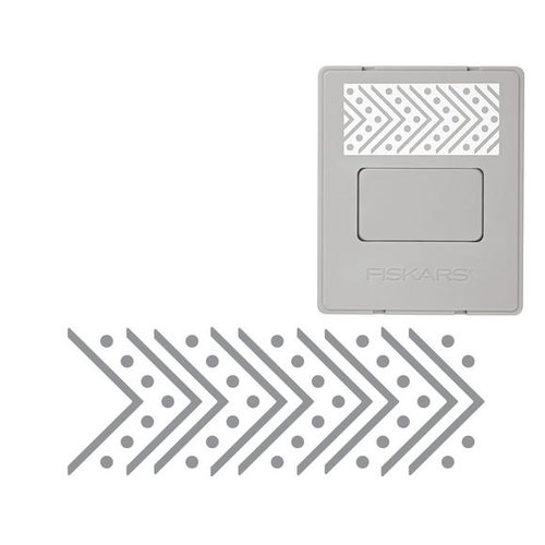 Fiskars - AdvantEdge Punch System - Interchangeable Border Punch - Cartridge - Dotted Herringbone