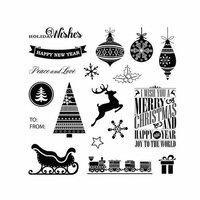 Fiskars - Teresa Collins - Simple Stick Stamps - Clear Acrylic Stamps - Twas The Night Before