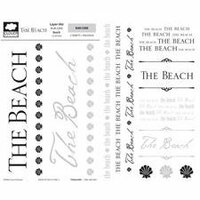 Fiskars - Cloud 9 Design - Layer Me Rub Ons - Beach, CLEARANCE