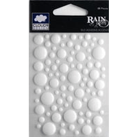 Fiskars - Cloud 9 Design - Stickers - Rain Dots - White, CLEARANCE
