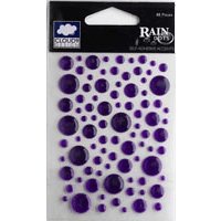 Fiskars - Cloud 9 Design - Stickers - Rain Dots - Violet, CLEARANCE