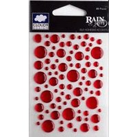 Fiskars - Cloud 9 Design - Stickers - Rain Dots - Red Rose